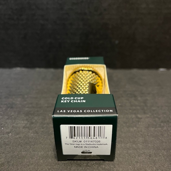 STARBUCKS COLD CUP ORNAMENT KEY CHAIN last Vegas limited edition key ring - Picture 6 of 6